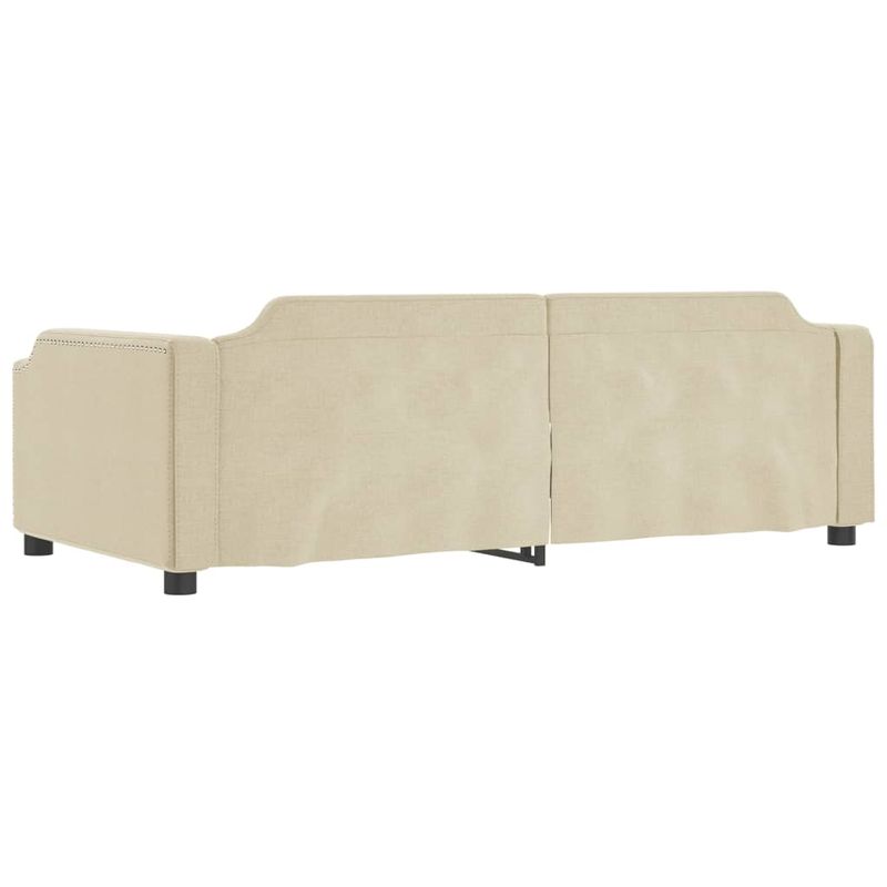 Casa si Gradina - Mobilier - Paturi si accesorii - Paturi - Pat de zi cu extensie si sertare, crem, 80x200 cm, textil - Infinity.ro
