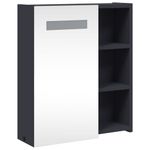 Casa si Gradina - Mobilier - Mobilier baie - Corpuri baie - Dulap cu oglinda de baie cu lumina LED, gri, 45x13x52 cm - Infinity.ro
