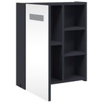 Casa si Gradina - Mobilier - Mobilier baie - Corpuri baie - Dulap cu oglinda de baie cu lumina LED, gri, 45x13x52 cm - Infinity.ro