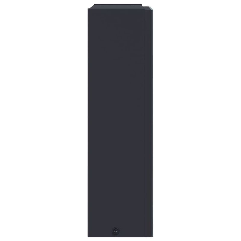 Casa si Gradina - Mobilier - Mobilier baie - Corpuri baie - Dulap cu oglinda de baie cu lumina LED, gri, 45x13x52 cm - Infinity.ro