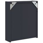 Casa si Gradina - Mobilier - Mobilier baie - Corpuri baie - Dulap cu oglinda de baie cu lumina LED, gri, 45x13x52 cm - Infinity.ro