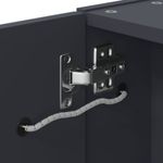 Casa si Gradina - Mobilier - Mobilier baie - Corpuri baie - Dulap cu oglinda de baie cu lumina LED, gri, 45x13x52 cm - Infinity.ro