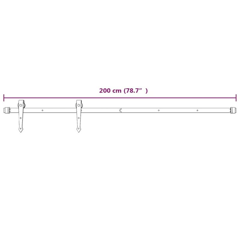 Casa si Gradina - Constructii - Usi interior, exterior si garaj - Usi interior - Usa glisanta cu set feronerie, 90x210 cm, lemn masiv de pin - Infinity.ro