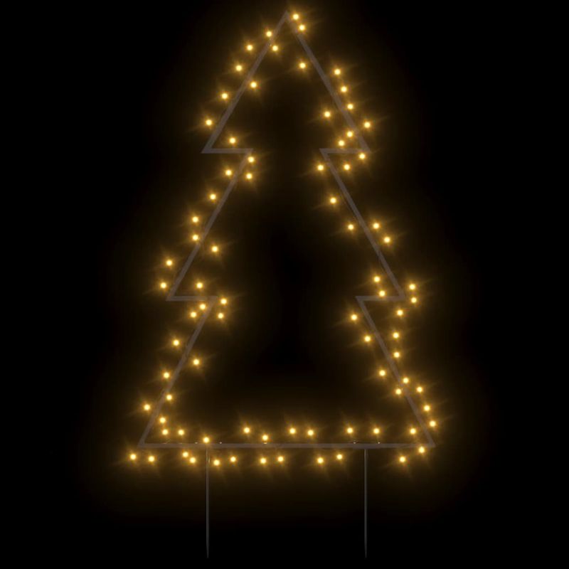 Casa si Gradina - Decoratiuni - Decoratiuni de sezon - Decoratiune brad cu lumini de Crăciun cu tarusi, 80 LED, 60 cm, model fără panglică - Infinity.ro