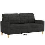 Casa si Gradina - Mobilier - Seturi de mobilier - Seturi living - Set de canapele cu perne, 3 piese, negru, textil - Infinity.ro