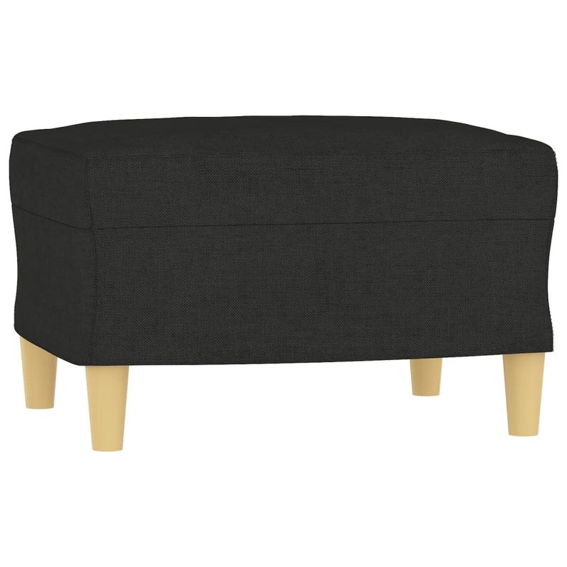 Casa si Gradina - Mobilier - Seturi de mobilier - Seturi living - Set de canapele cu perne, 3 piese, negru, textil - Infinity.ro