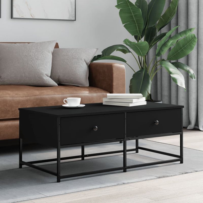 Casa si Gradina - Mobilier - Mese si birouri - Masute de cafea - Masuta de cafea, negru, 100x51x40 cm, lemn prelucrat - Infinity.ro