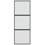 Casa si Gradina - Constructii - Usi interior, exterior si garaj - Usi garaj - Usa glisanta, negru, 76x205 cm, sticla securizata si aluminiu - Infinity.ro