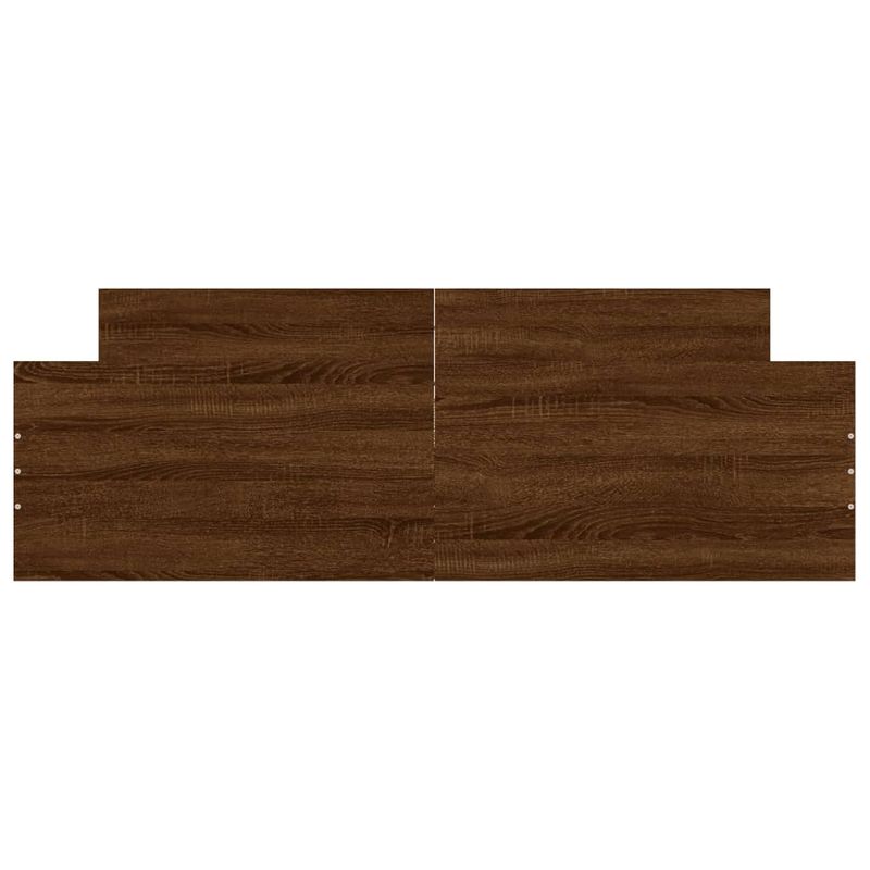 Casa si Gradina - Mobilier - Paturi si accesorii - Paturi - Cadru de pat cu tablie la cap/picioare, stejar maro, 160x200 cm - Infinity.ro