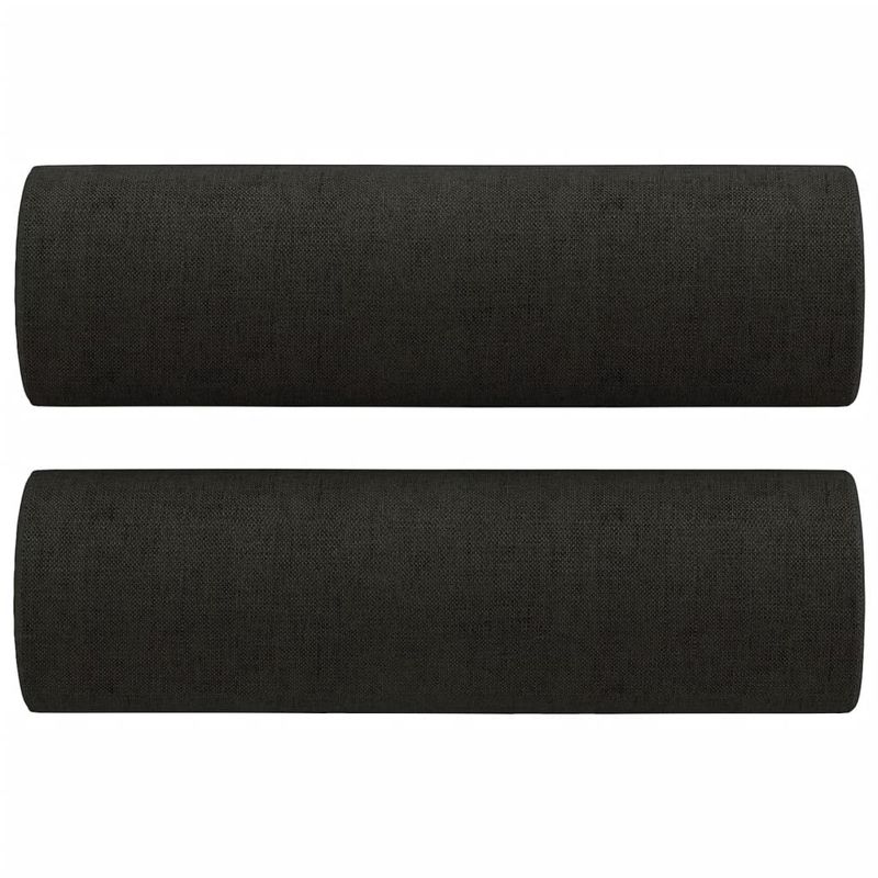 Casa si Gradina - Mobilier - Canapele si coltare - Canapele - Canapea cu 2 locuri cu pernute, negru, 120 cm, textil - Infinity.ro