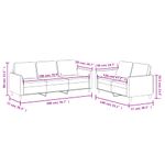 Casa si Gradina - Mobilier - Seturi de mobilier - Seturi living - Set de canapele cu perne, 2 piese, negru, piele ecologica - Infinity.ro