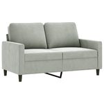Casa si Gradina - Mobilier - Canapele si coltare - Canapele - Canapea cu 2 locuri, gri deschis, 120 cm, catifea - Infinity.ro