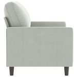 Casa si Gradina - Mobilier - Canapele si coltare - Canapele - Canapea cu 2 locuri, gri deschis, 120 cm, catifea - Infinity.ro