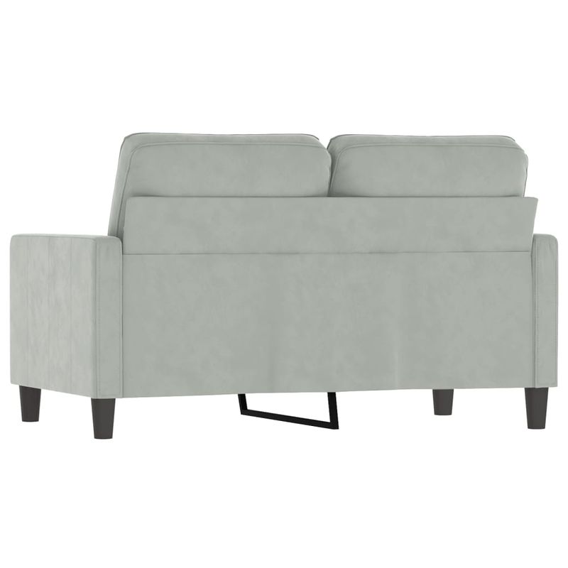Casa si Gradina - Mobilier - Canapele si coltare - Canapele - Canapea cu 2 locuri, gri deschis, 120 cm, catifea - Infinity.ro