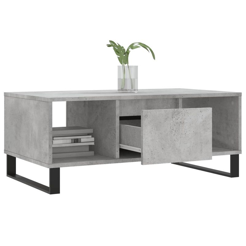 Casa si Gradina - Mobilier - Mese si birouri - Masute de cafea - Masuta de cafea, gri beton, 90x50x36,5 cm, lemn compozit - Infinity.ro