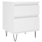 Casa si Gradina - Mobilier - Comode si corpuri - Noptiere - Noptiera, alb, 40x35x50 cm, lemn prelucrat - Infinity.ro