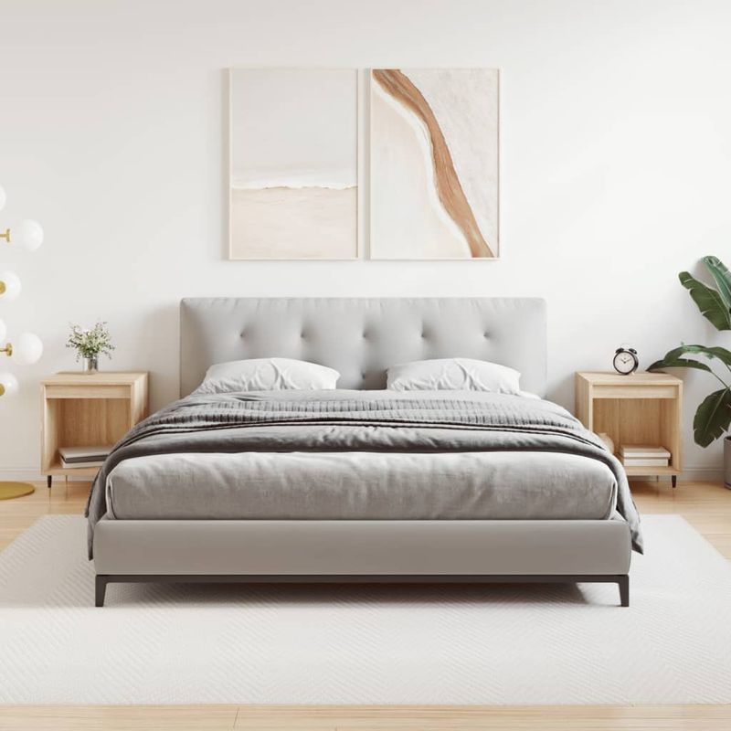 Casa si Gradina - Mobilier - Comode si corpuri - Noptiere - Noptiere, 2 buc., stejar sonoma, 40x35x50 cm, lemn compozit - Infinity.ro