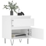 Casa si Gradina - Mobilier - Comode si corpuri - Noptiere - Noptiera, alb, 40x35x50 cm, lemn prelucrat - Infinity.ro