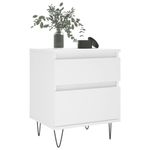 Casa si Gradina - Mobilier - Comode si corpuri - Noptiere - Noptiera, alb, 40x35x50 cm, lemn prelucrat - Infinity.ro