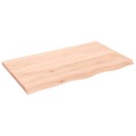 Casa si Gradina - Mobilier - Feronerie si accesorii mobila - Blat de masa, 100x60x(2-4) cm, lemn masiv de stejar netratat - Infinity.ro