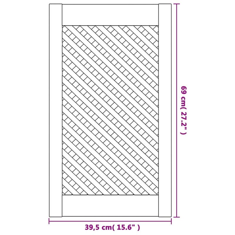 Casa si Gradina - Mobilier - Dulapuri si sifoniere - Dulapuri - Usi de dulap cu zabrele 2 buc. 39,5x69 cm, lemn masiv de pin - Infinity.ro