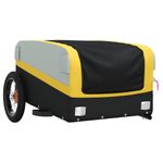Sport si Outdoor - Ciclism - Accesorii pentru biciclete - Remorci biciclete - Remorca pentru biciclete, negru și galben, 30 kg, fier, mărime 122x52.5x42.5 cm - Infinity.ro