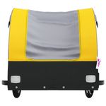 Sport si Outdoor - Ciclism - Accesorii pentru biciclete - Remorci biciclete - Remorca pentru biciclete, negru și galben, 45 kg, fier, mărime 126x63x63 cm - Infinity.ro