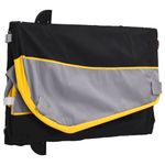 Sport si Outdoor - Ciclism - Accesorii pentru biciclete - Remorci biciclete - Remorca pentru biciclete, negru și galben, 45 kg, fier, mărime 126x63x63 cm - Infinity.ro