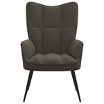 Casa si Gradina - Mobilier - Scaune si fotolii - Fotolii - Fotoliu de relaxare, gri inchis, catifea - Infinity.ro