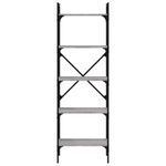 Casa si Gradina - Mobilier - Biblioteci si rafturi - Biblioteci - Biblioteca cu 5 niveluri gri sonoma 56x31,5x174cm lemn compozit - Infinity.ro