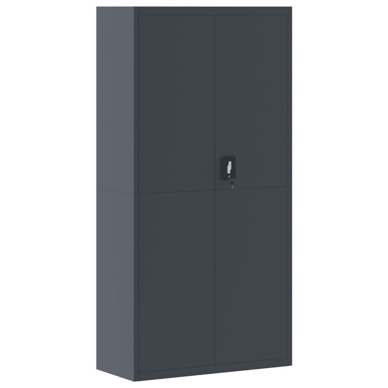 Casa si Gradina - Constructii - Depozitare, transport si protectie - Rafturi, fisete si vestiare - Fiset, antracit, 90x40x180 cm, otel - Infinity.ro