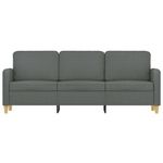 Casa si Gradina - Mobilier - Canapele si coltare - Canapele - Canapea cu 3 locuri, gri inchis, 180 cm, material textil - Infinity.ro
