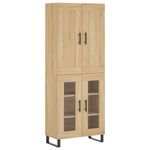 Casa si Gradina - Mobilier - Comode si corpuri - Comode - Dulap inalt, stejar sonoma, 69,5x34x180 cm, lemn compozit - Infinity.ro