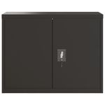 Casa si Gradina - Constructii - Depozitare, transport si protectie - Rafturi, fisete si vestiare - Fiset, negru, 90x40x70 cm, otel - Infinity.ro