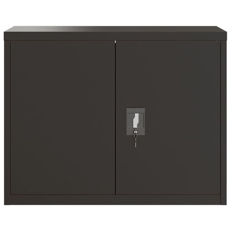 Casa si Gradina - Constructii - Depozitare, transport si protectie - Rafturi, fisete si vestiare - Fiset, negru, 90x40x70 cm, otel - Infinity.ro