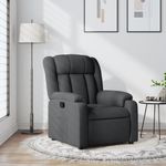 Casa si Gradina - Mobilier - Scaune si fotolii - Fotolii - Fotoliu rabatabil, gri inchis, material textil - Infinity.ro