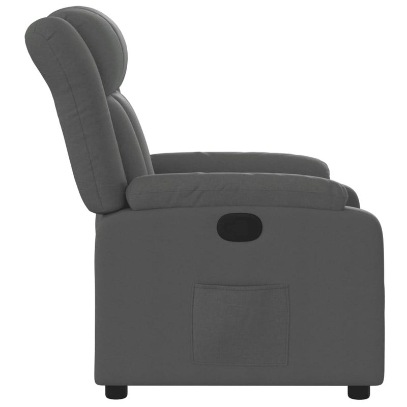 Casa si Gradina - Mobilier - Scaune si fotolii - Fotolii - Fotoliu rabatabil, gri inchis, material textil - Infinity.ro