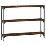Casa si Gradina - Mobilier - Comode si corpuri - Console - Masuta consola, stejar fumuriu, 100x22,5x75 cm, lemn prelucrat - Infinity.ro