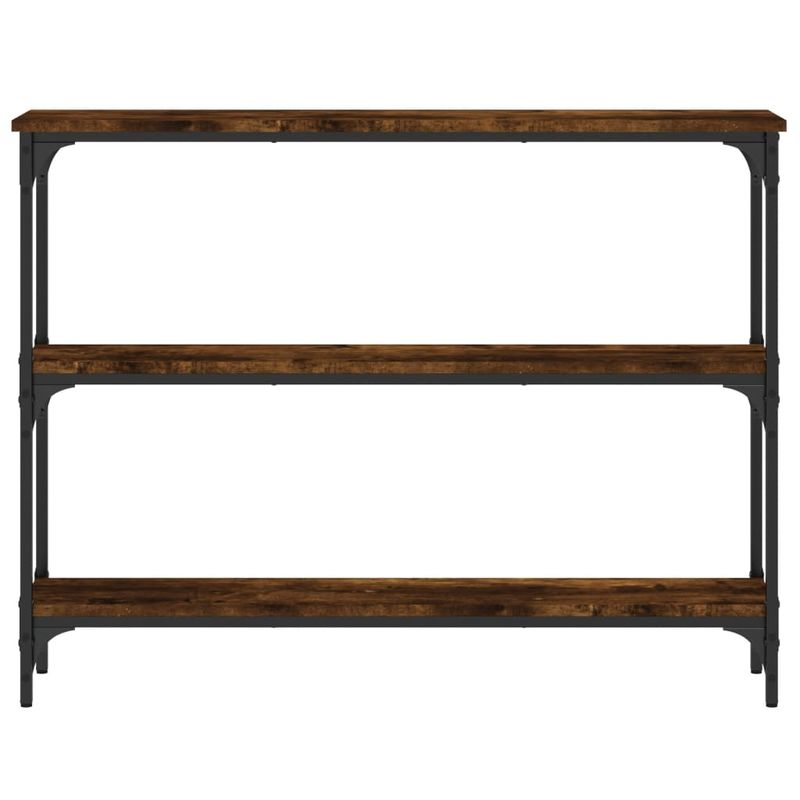 Casa si Gradina - Mobilier - Comode si corpuri - Console - Masuta consola, stejar fumuriu, 100x22,5x75 cm, lemn prelucrat - Infinity.ro
