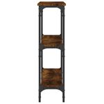 Casa si Gradina - Mobilier - Comode si corpuri - Console - Masuta consola, stejar fumuriu, 100x22,5x75 cm, lemn prelucrat - Infinity.ro