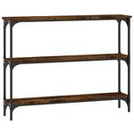 Casa si Gradina - Mobilier - Comode si corpuri - Console - Masuta consola, stejar fumuriu, 100x22,5x75 cm, lemn prelucrat - Infinity.ro