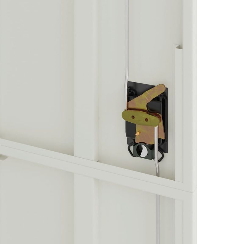 Casa si Gradina - Constructii - Depozitare, transport si protectie - Rafturi, fisete si vestiare - Fiset, gri deschis, 105x40x180 cm, otel - Infinity.ro