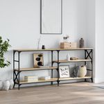 Casa si Gradina - Mobilier - Comode si corpuri - Console - Masuta consola, stejar sonoma, 180x29x76,5 cm, lemn prelucrat - Infinity.ro