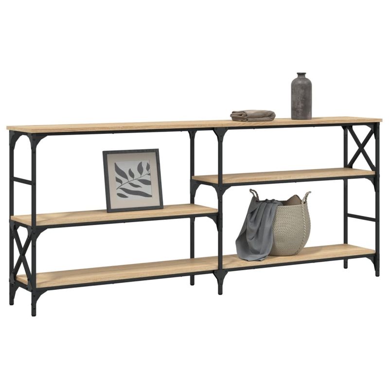 Casa si Gradina - Mobilier - Comode si corpuri - Console - Masuta consola, stejar sonoma, 180x29x76,5 cm, lemn prelucrat - Infinity.ro