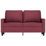 Casa si Gradina - Mobilier - Canapele si coltare - Canapele - Canapea cu 2 locuri, rosu vin, 120 cm, material textil - Infinity.ro