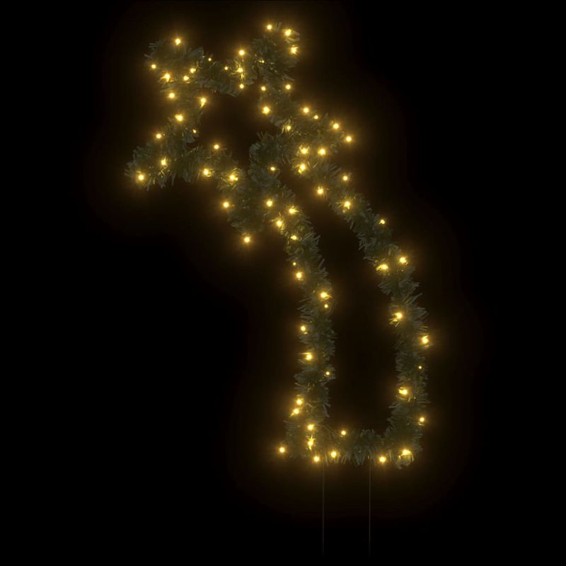 Casa si Gradina - Decoratiuni - Decoratiuni de sezon - Decoratiune meteorit cu lumini de Craciun/tarusi 80 LED 62 cm, model cu panglică - Infinity.ro