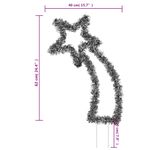 Casa si Gradina - Decoratiuni - Decoratiuni de sezon - Decoratiune meteorit cu lumini de Craciun/tarusi 80 LED 62 cm, model cu panglică - Infinity.ro