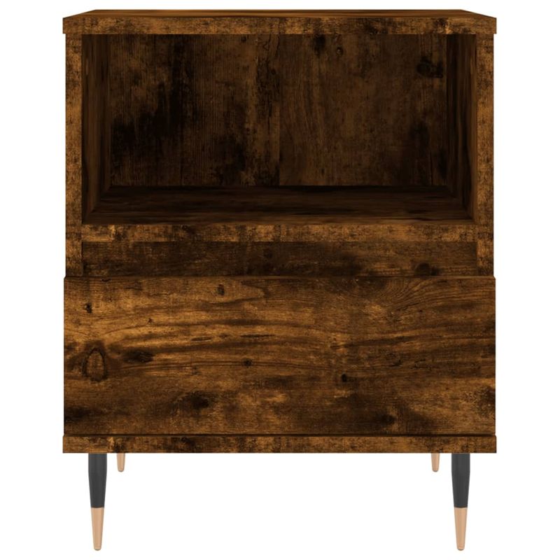 Casa si Gradina - Mobilier - Comode si corpuri - Noptiere - Noptiera, stejar fumuriu, 40x35x50 cm, lemn compozit - Infinity.ro