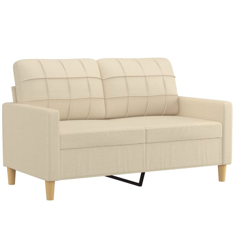 Casa si Gradina - Mobilier - Seturi de mobilier - Seturi living - Set de canapele cu perne, 3 piese, crem, textil - Infinity.ro