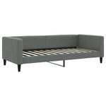 Casa si Gradina - Mobilier - Paturi si accesorii - Paturi - Pat de zi cu extensie si saltele, gri inchis, 90x200 cm, textil - Infinity.ro